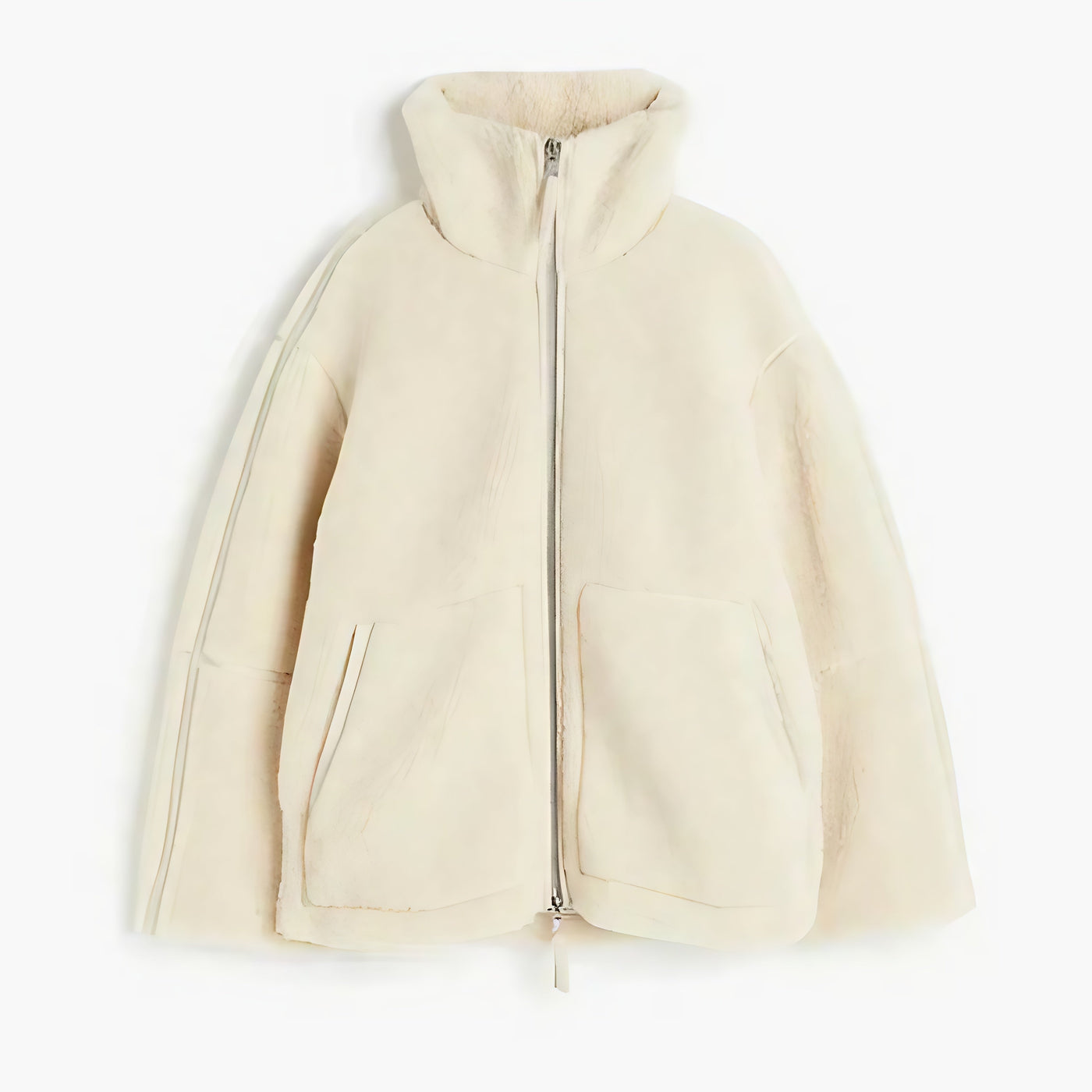 Viloria | Zip-Up Teddy Coat
