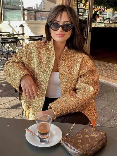 Victoria | Sequin Oversized Jacket