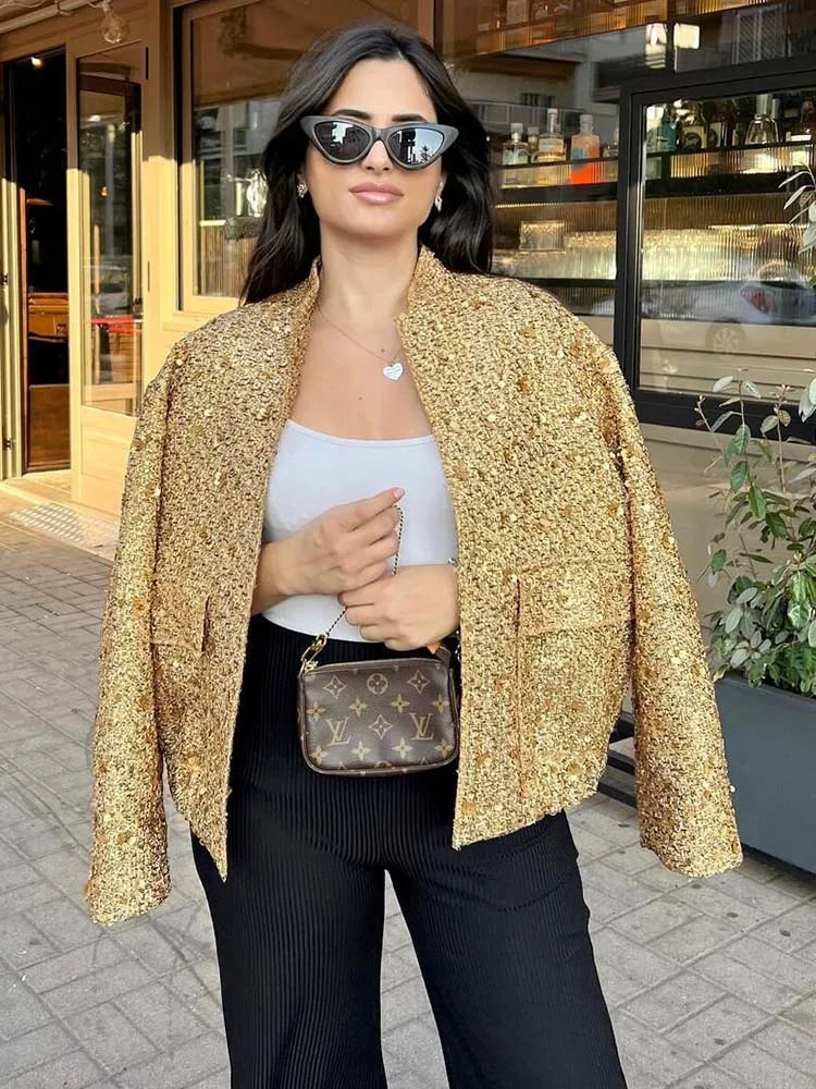 Victoria | Sequin Oversized Jacket