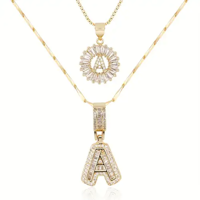 Beata | Initial Pendant Necklace