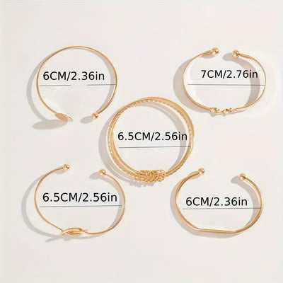 Orabella | Statement Gold Bracelet Set
