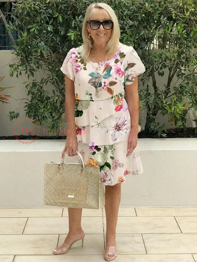 Marvelle™ - Flower Ruffle Dress 