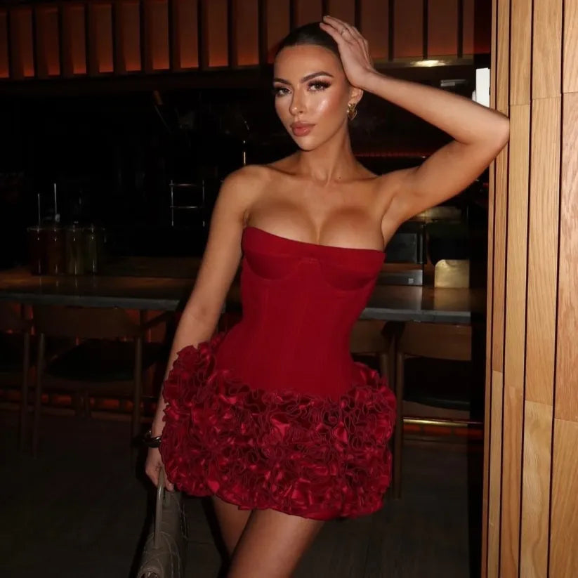 Jayla | Dressy Corset &amp; Floral Mini Skirt Set