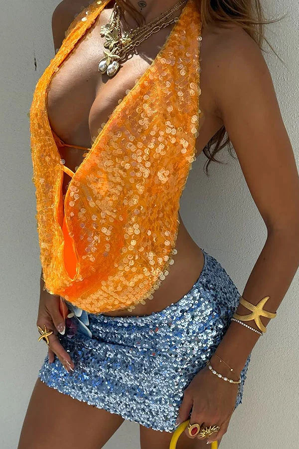 Della | Sleeveless Halter Top