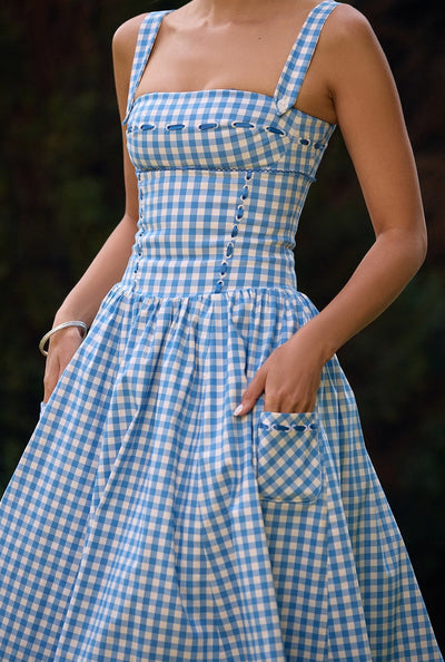 Ariana | Sleeveless Midi Summer Dress