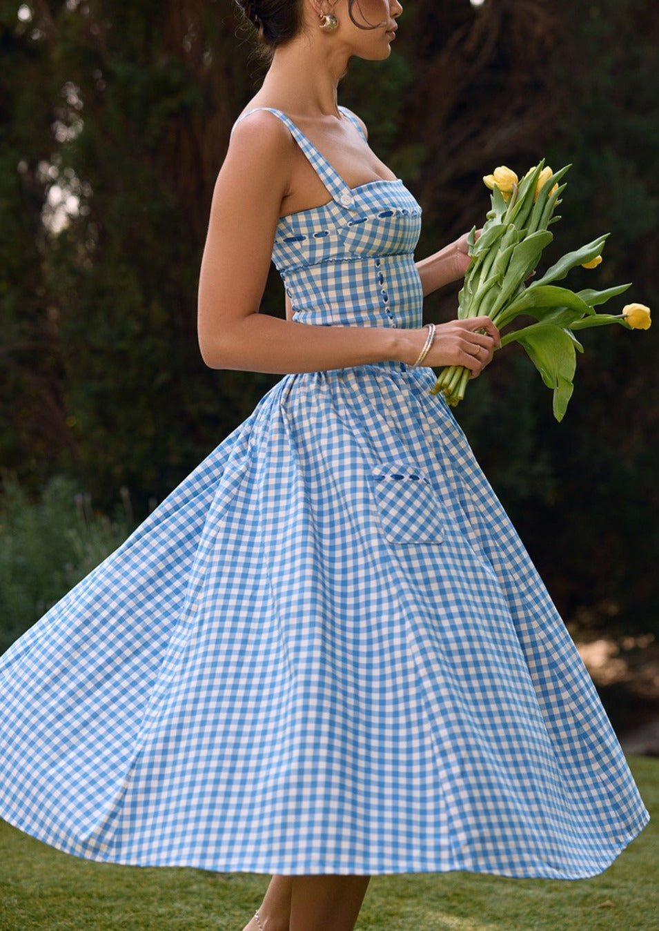 Ariana | Sleeveless Midi Summer Dress