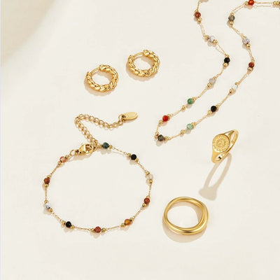 Ysoriah | Beaded Chain Bracelet