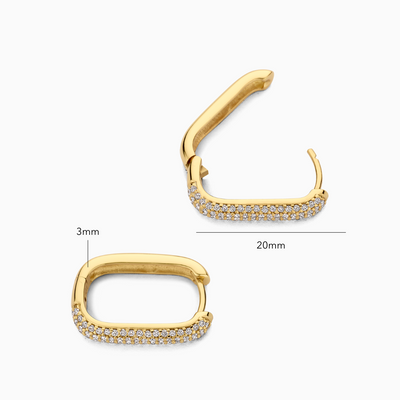 Jenavive | Sparkling Gold Earrings